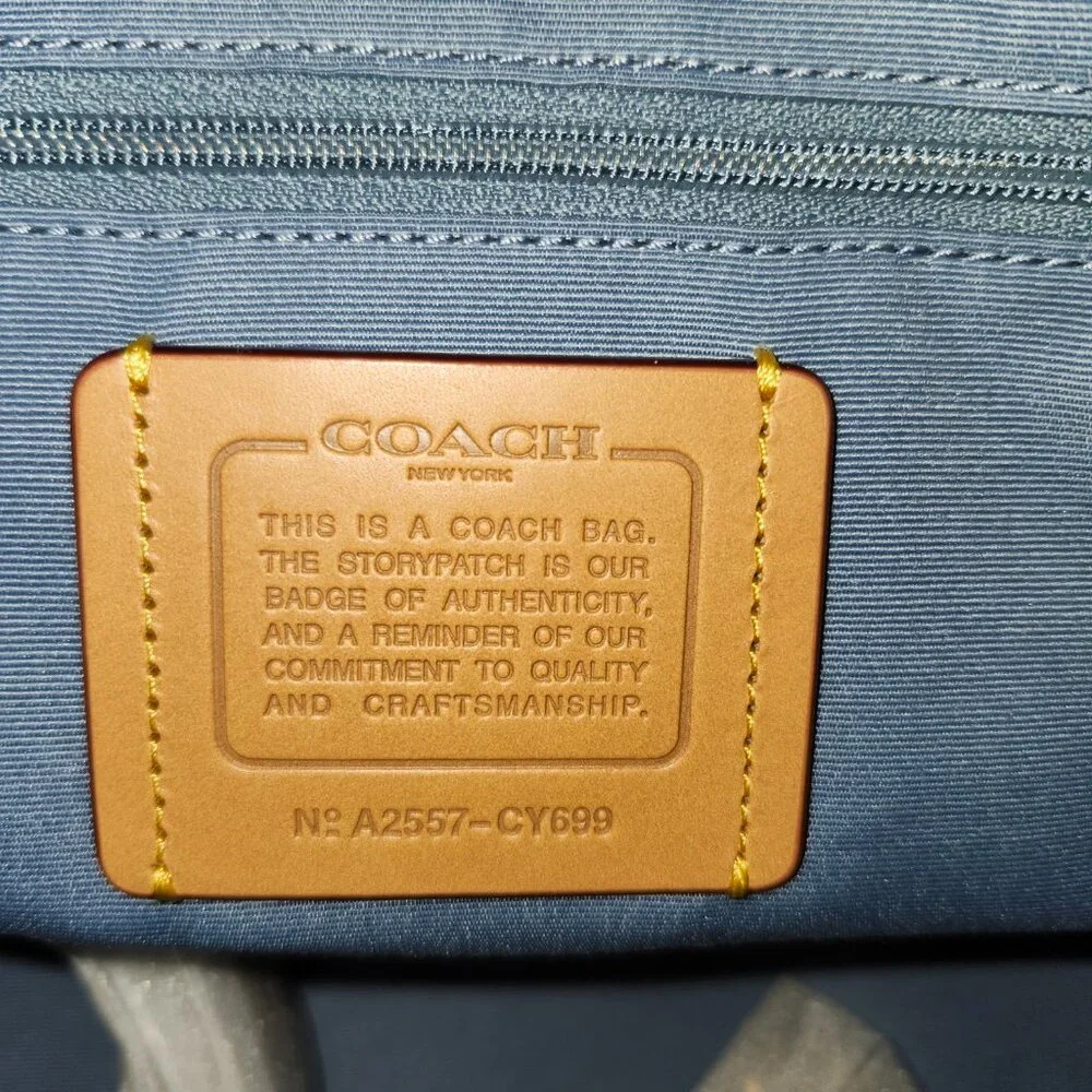 COACH Rowan Large Satchel Bag in Signature Canvas